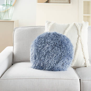 Blue discount fluffy pillows